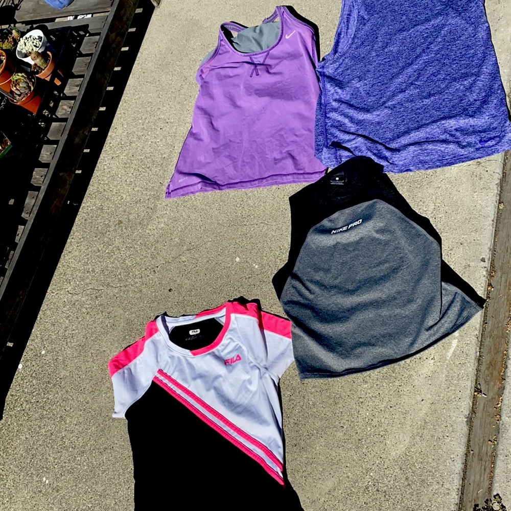 Lot of 4 work out tops